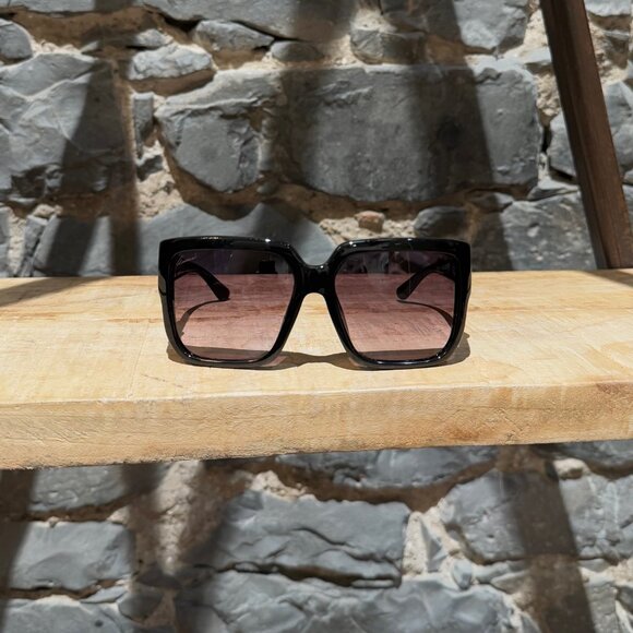 Gucci GG3727 Black Diamantissima Horsebit Oversized Square Sunglasses - Picture 2 of 12